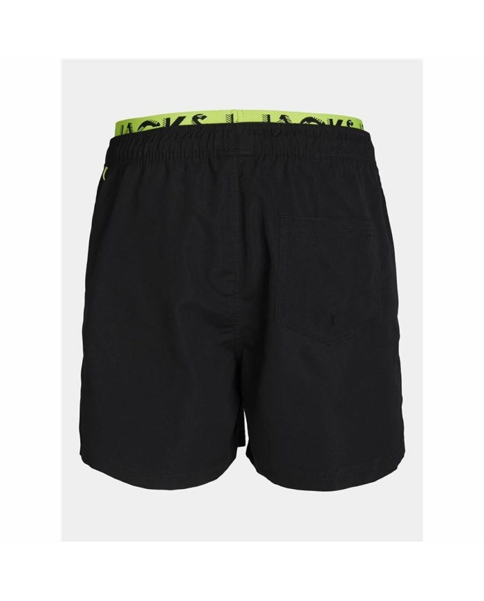 Costume da Bagno per Bambini Jack & Jones Jjswim Db Wb Neon Nero
