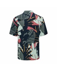 Camicia Only & Sons Onsbertil Reg Visc Linen Navy Casual Manica corta