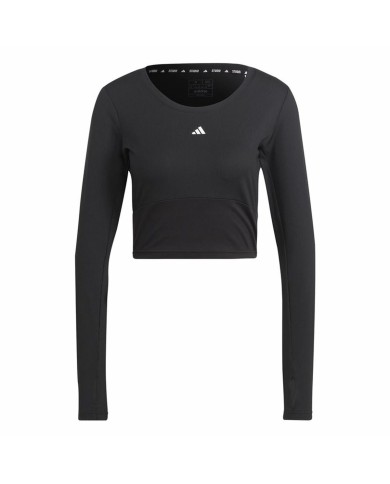 Maglia a Maniche Lunghe Donna Adidas Studio Nero Maglia a Maniche Lunghe Donna Adidas Studio Nero