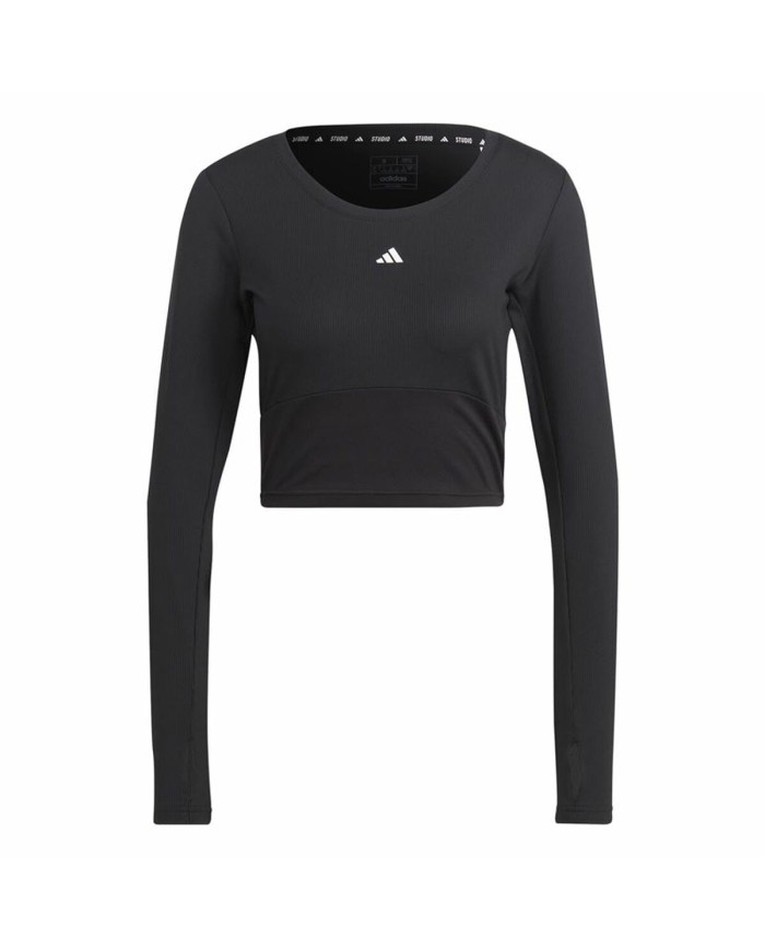 Maglia a Maniche Lunghe Donna Adidas Studio Nero