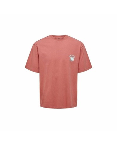 Maglia a Maniche Corte Uomo Only & Sons Onskasen Rlx Salmone