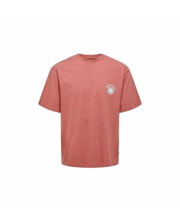 Maglia a Maniche Corte Uomo Only & Sons Onskasen Rlx Salmone