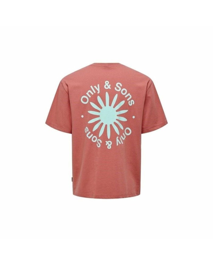 Maglia a Maniche Corte Uomo Only & Sons Onskasen Rlx Salmone