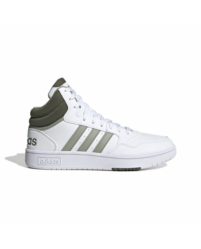 Scarpe da Basket per Adulti Adidas Hoops 3.0 Mid Bianco