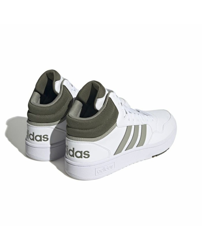 Scarpe da Basket per Adulti Adidas Hoops 3.0 Mid Bianco