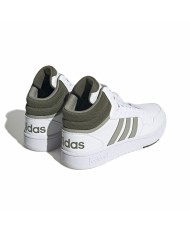 Scarpe da Basket per Adulti Adidas Hoops 3.0 Mid Bianco