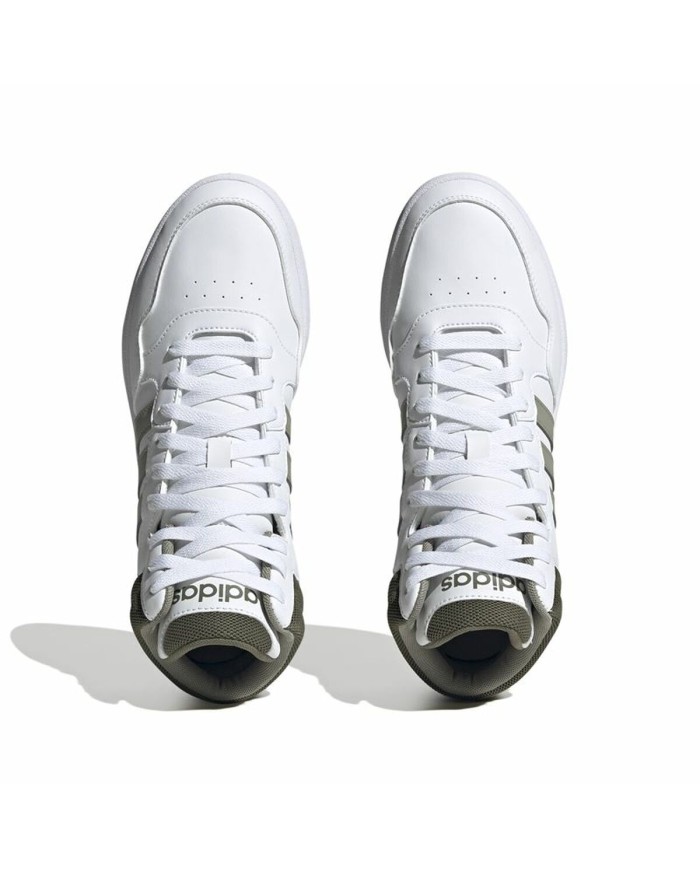 Scarpe da Basket per Adulti Adidas Hoops 3.0 Mid Bianco