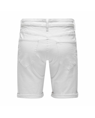 Shorts da Uomo Only & Sons Onsply 9297 White Bianco