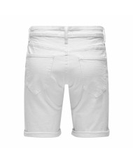 Shorts da Uomo Only & Sons Onsply 9297 White Bianco