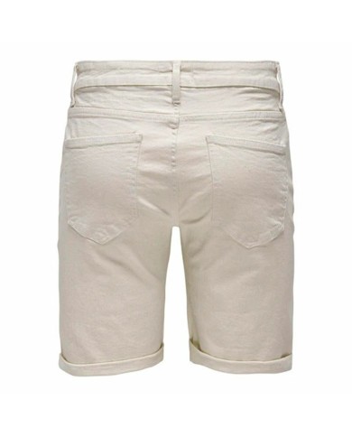 Shorts da Uomo Only & Sons Onsply 9296 Ecru Beige