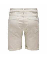 Shorts da Uomo Only & Sons Onsply 9296 Ecru Beige