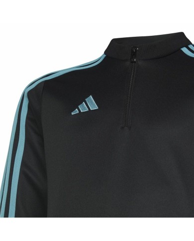 Felpa da Allenamento per Adulti Adidas Tiro23 Club Bianco Nero Felpa da Allenamento per Adulti Adidas Tiro23 Club Bianco Nero