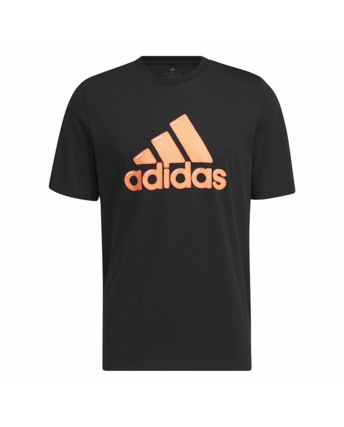 Maglia a Maniche Corte Uomo Adidas Logo Nero (L) Maglia a Maniche Corte Uomo Adidas Logo Nero (L)