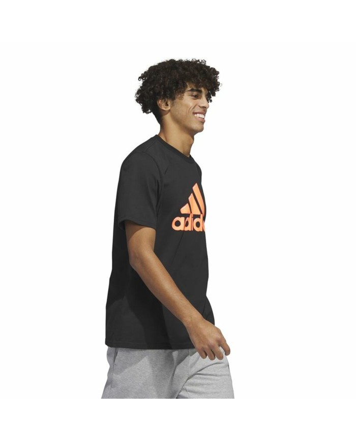Maglia a Maniche Corte Uomo Adidas Logo Nero (L) Maglia a Maniche Corte Uomo Adidas Logo Nero (L)