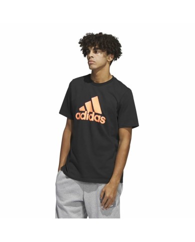 Maglia a Maniche Corte Uomo Adidas Logo Nero (L) Maglia a Maniche Corte Uomo Adidas Logo Nero (L)