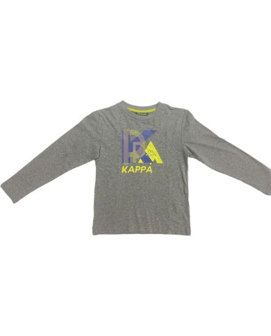 Maglia a Maniche Corte Uomo Kappa Benoit Grigio chiaro Maglia a Maniche Corte Uomo Kappa Benoit Grigio chiaro