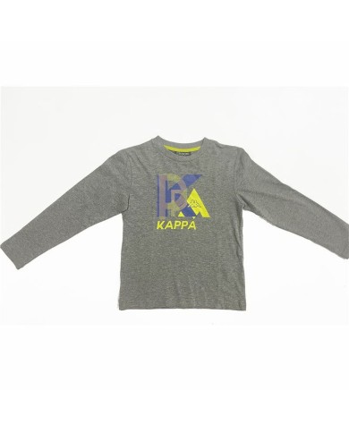 Maglia a Maniche Corte Uomo Kappa Benoit Grigio chiaro Maglia a Maniche Corte Uomo Kappa Benoit Grigio chiaro