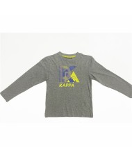 Maglia a Maniche Corte Uomo Kappa Benoit Grigio chiaro Maglia a Maniche Corte Uomo Kappa Benoit Grigio chiaro