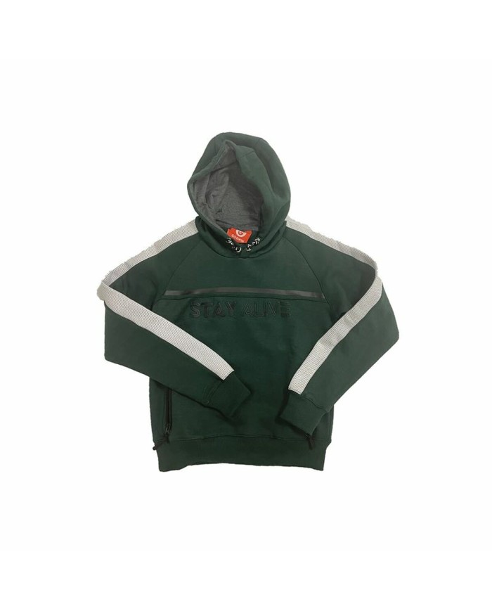 Felpa con Cappuccio Bambino Go & Win Noky Verde