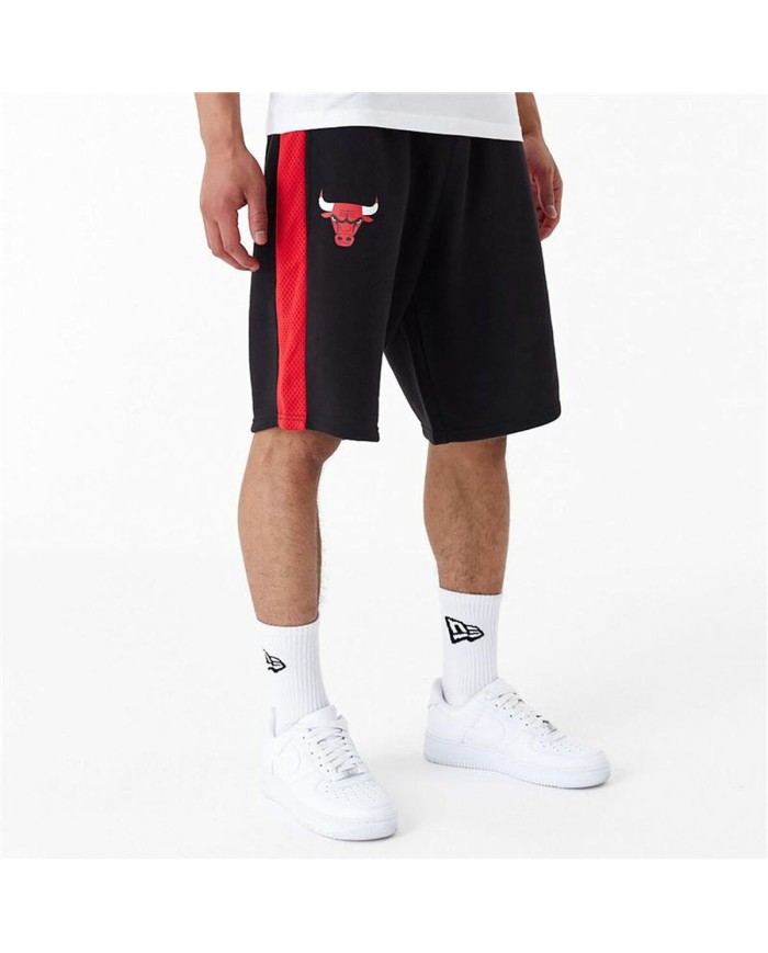 Pantaloni Corti Sportivi da Uomo New Era NBA MESH PANEL OS SHORTS CHIBUL 60435477 Nero