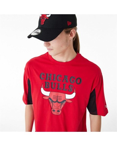 Maglia a Maniche Corte Uomo New Era NBA MESH PANEL OS TEE CHIBU 60435481 Rosso (L) Maglia a Maniche Corte Uomo New Era NBA MESH PANEL OS TEE CHIBU 60435481 Rosso (L)