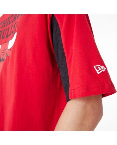 Maglia a Maniche Corte Uomo New Era NBA MESH PANEL OS TEE CHIBU 60435481 Rosso (L) Maglia a Maniche Corte Uomo New Era NBA MESH PANEL OS TEE CHIBU 60435481 Rosso (L)