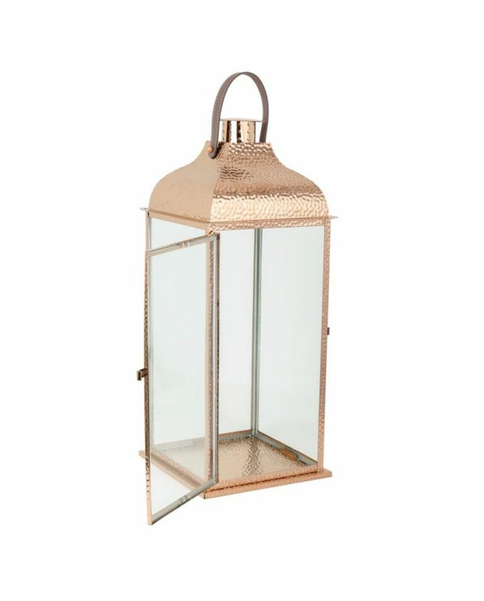 Lanterna Alexandra House Living Rame Vetro Acciaio inossidabile 29 x 70 x 29 cm Lanterna Alexandra House Living Rame Vetro Acciaio inossidabile 29 x 70 x 29 cm