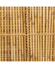 Tavolino da Caffè Alexandra House Living Naturale Bambù Corda Ferro 38 x 37 x 49 cm 1 Mensole