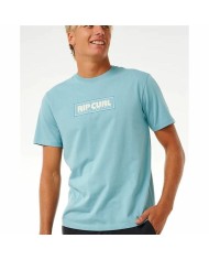 Maglia a Maniche Corte Uomo Rip Curl Big Mumma Icon Blu cielo