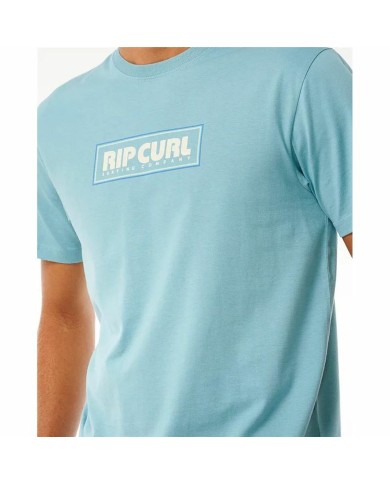 Maglia a Maniche Corte Uomo Rip Curl Big Mumma Icon Blu cielo Maglia a Maniche Corte Uomo Rip Curl Big Mumma Icon Blu cielo