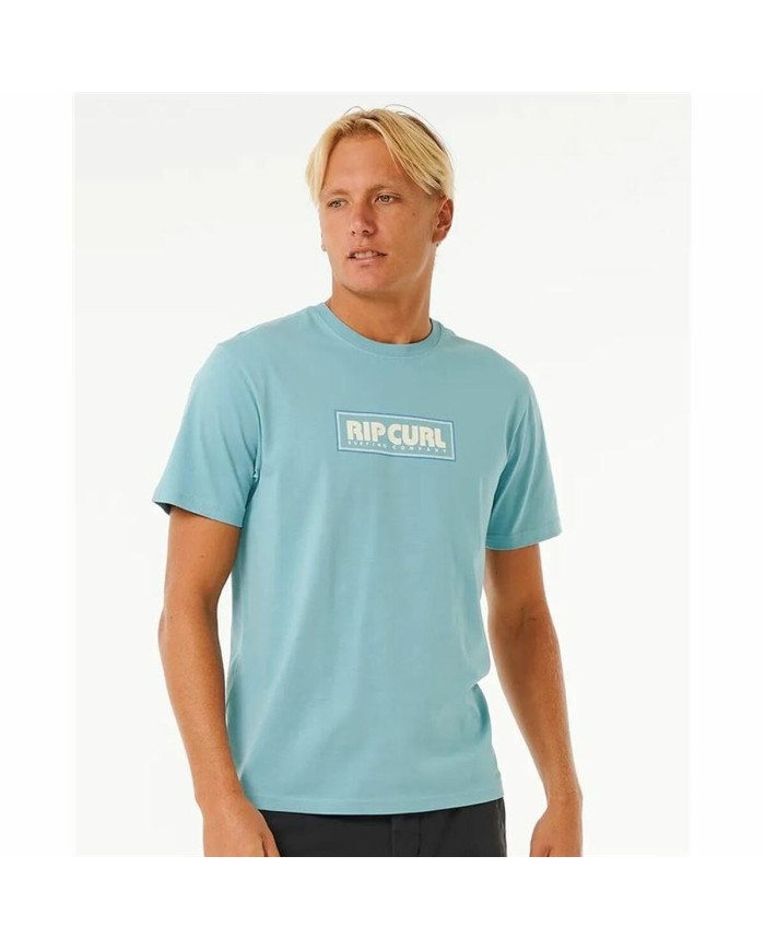 Maglia a Maniche Corte Uomo Rip Curl Big Mumma Icon Blu cielo