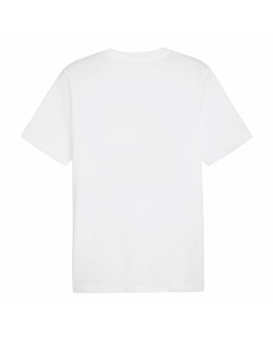 Maglia a Maniche Corte Uomo Puma GRAPHICS Summer Bianco Maglia a Maniche Corte Uomo Puma GRAPHICS Summer Bianco