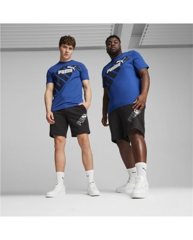 Pantaloncino Sportivo Puma Power Graphic Nero Pantaloncino Sportivo Puma Power Graphic Nero