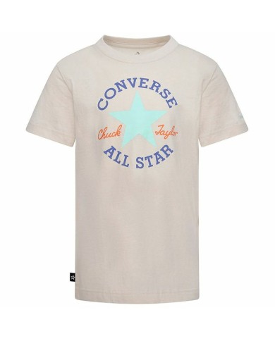 Maglia a Maniche Corte per Bambini Converse Core Sse Salmone Maglia a Maniche Corte per Bambini Converse Core Sse Salmone