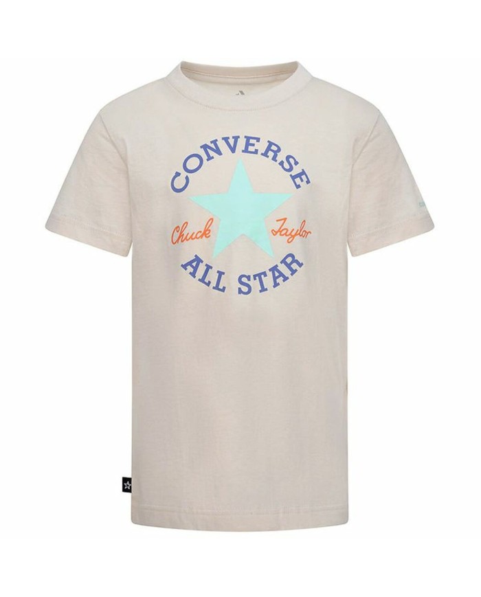 Maglia a Maniche Corte per Bambini Converse Core Sse Salmone Maglia a Maniche Corte per Bambini Converse Core Sse Salmone