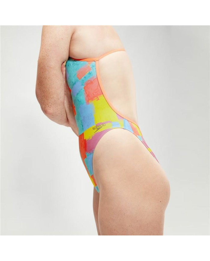 Costume da Bagno Donna Speedo Speedo Allover Digital V-Back Azzurro Costume da Bagno Donna Speedo Speedo Allover Digital V-Back Azzurro