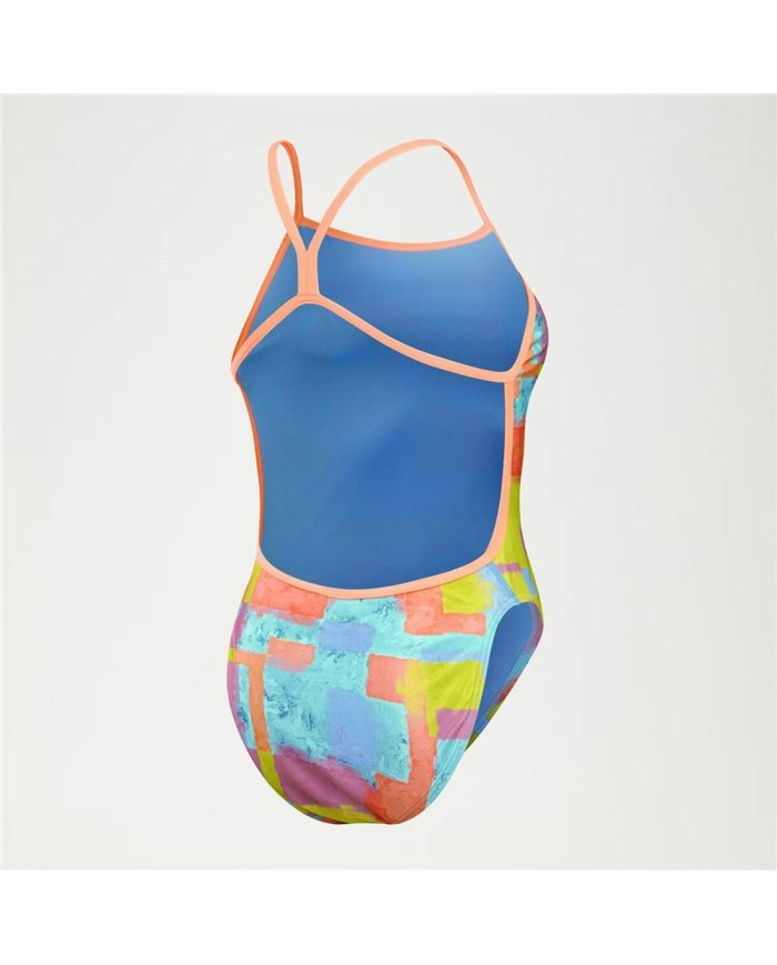 Costume da Bagno Donna Speedo Speedo Allover Digital V-Back Azzurro Costume da Bagno Donna Speedo Speedo Allover Digital V-Back Azzurro