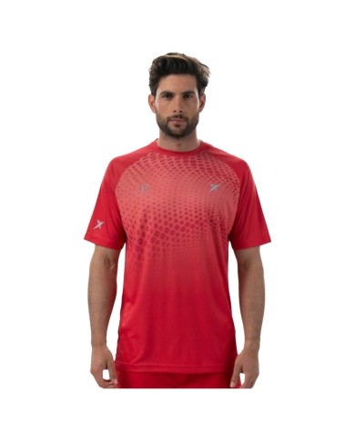Maglia a Maniche Corte Uomo Drop Shot Benara Arancio Padel Maglia a Maniche Corte Uomo Drop Shot Benara Arancio Padel