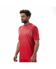 Maglia a Maniche Corte Uomo Drop Shot Benara Arancio Padel