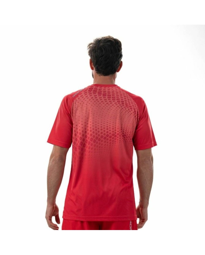 Maglia a Maniche Corte Uomo Drop Shot Benara Arancio Padel