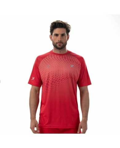 Maglia a Maniche Corte Uomo Drop Shot Benara Arancio Padel Maglia a Maniche Corte Uomo Drop Shot Benara Arancio Padel
