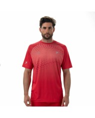 Maglia a Maniche Corte Uomo Drop Shot Benara Arancio Padel