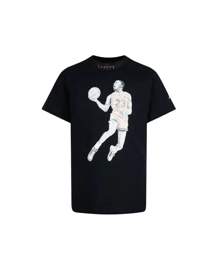 Maglia a Maniche Corte per Bambini Jordan Air Nero