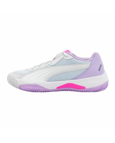 Scarpe da Padel per Adulti Puma NOVA Court Bianco Lilla