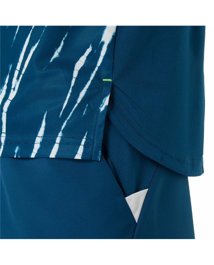Maglia Sportiva a Maniche Corte Asics Game Ss Top Azzurro Tennis Maglia Sportiva a Maniche Corte Asics Game Ss Top Azzurro Tennis