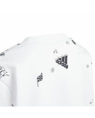 Felpa senza Cappuccio da Bambina Adidas Jg Bluv Q3Sweat Bianco