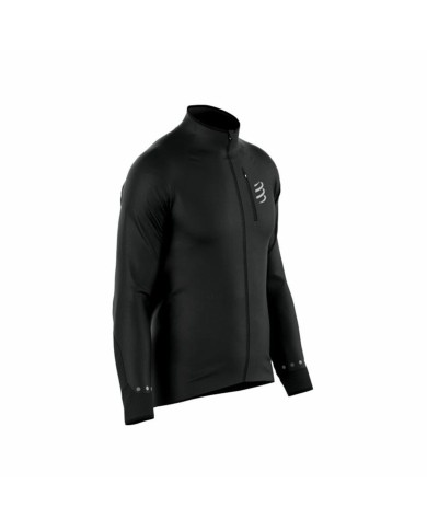 Giacca Sportiva da Uomo Compressport Hurricane indproof Nero Giacca Sportiva da Uomo Compressport Hurricane indproof Nero