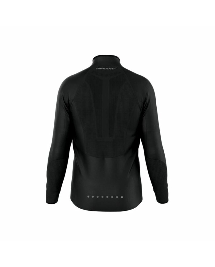 Giacca Sportiva da Uomo Compressport Hurricane indproof Nero Giacca Sportiva da Uomo Compressport Hurricane indproof Nero