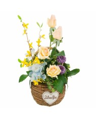 Fiori Decorativi Alexandra House Living Multicolore 23 x 48 x 24 cm Fiori Decorativi Alexandra House Living Multicolore 23 x 48 x 24 cm