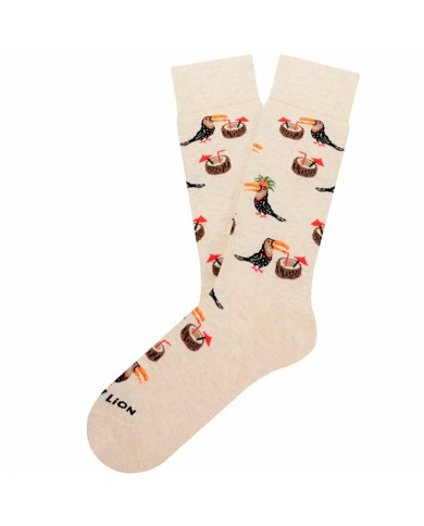 Calzini Jimmy Lion Tropical Toucan Beige 41-46